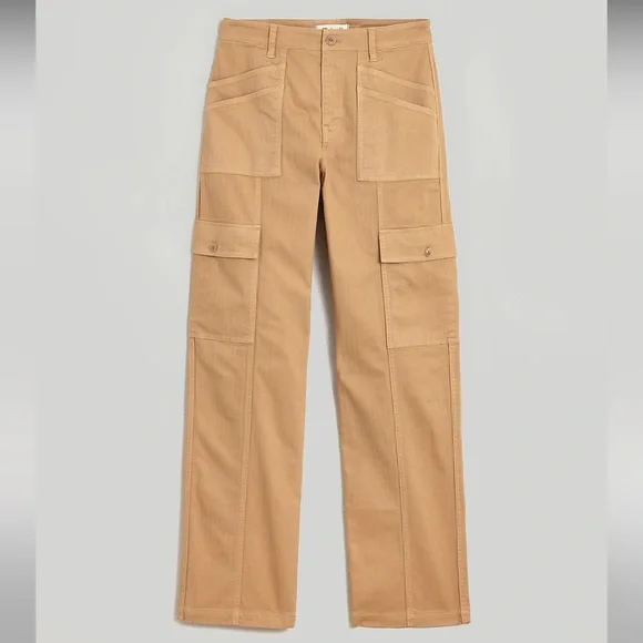 MADEWELL The Curvy Garment-Dyed '90s Straight Cargo Pant NWT - Picture 6 of 13
